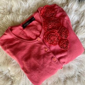 The Limited Pink Flower Cardigan Sweater |Size M|